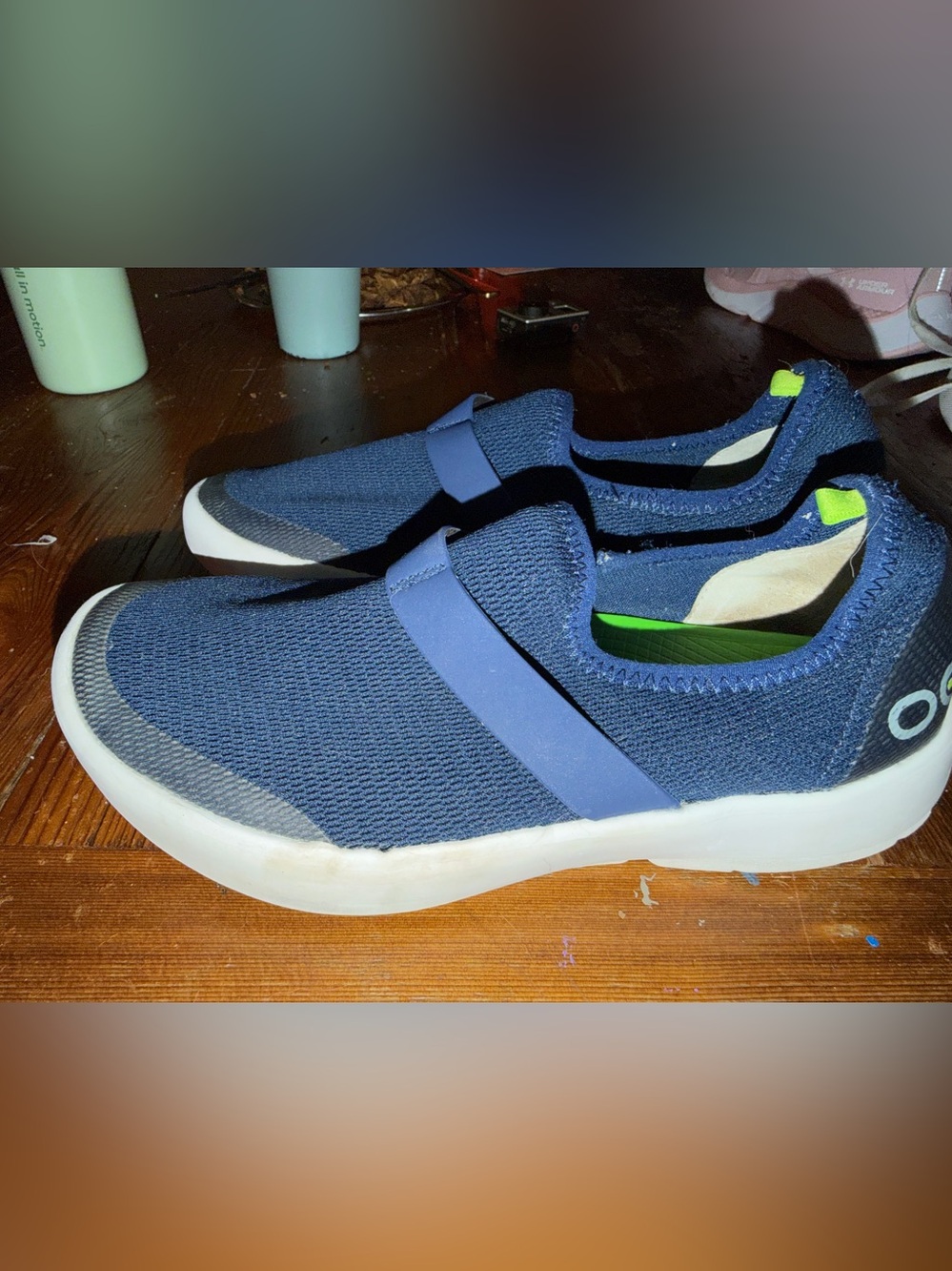 Oofos women’s navy blue shoes